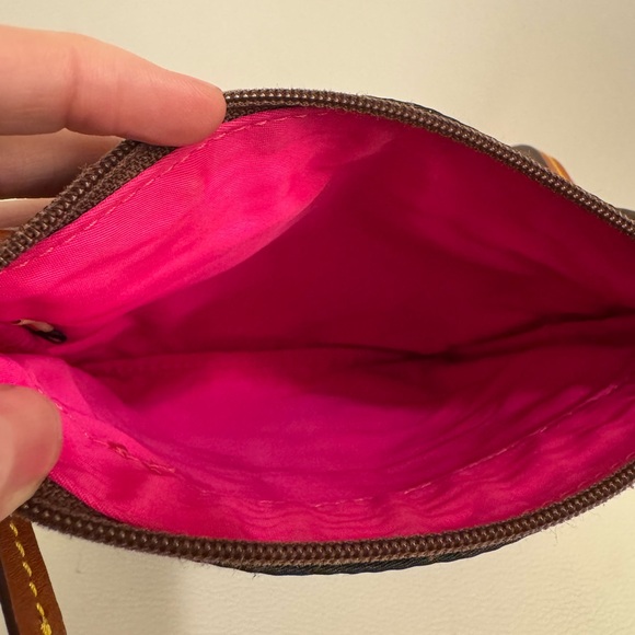 Dooney & Bourke Womens Crossbody Bag Black/Brown Zip Pockets Adjustable Strap - Picture 9 of 13